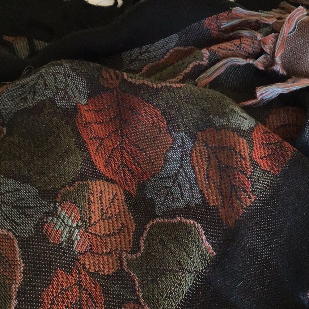 Beautiful vintage square blanket scarf from Paris